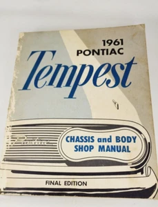 1961 pontiac tempest body shop manual original 8"x 11" book - Picture 1 of 7