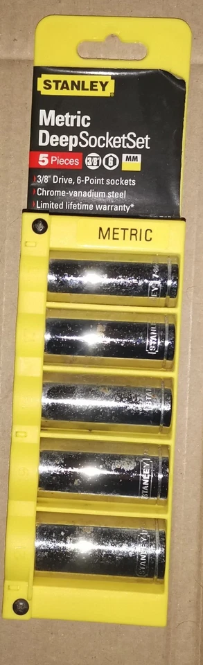 Stanley Metric DeepSocketSet 5 Piece - Image 1 of 1