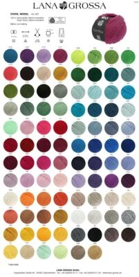 Lana Grossa Cool Wool uni, Mengenrabatt 3-11 %, freie Farbwahl - Bild 1 von 3