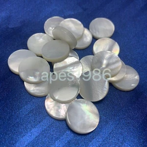 30 pcs trumpet finger key buttons for repairing parts plane white shell - Picture 1 of 3