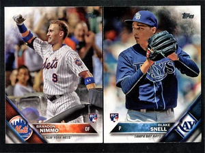 2016 Topps Update Complete Base Set #US1-300 Blake Snell,Story,Nimmo RC+++ - Picture 1 of 1