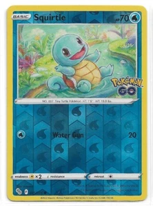 Pokémon Espada y Escudo Pokemon Go 2022 Lámina Inversa #015/078 Squirtle - Imagen 1 de 1