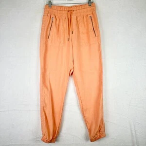 Athleta Cabo Leinen Jogginghose Damen 6 Kaktus Pfirsich Urlaub Küste Pull On - Bild 1 von 6