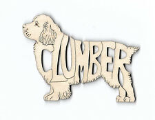 Clumber Spaniel Dog laser cut and engraved wood Magnet