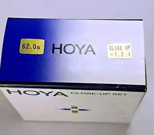 Hoya 62mm Close-Up Lens Set +1 +2 +4 Glass Lens Filter Japan 62 mm E62 E-62 New - Picture 1 of 8