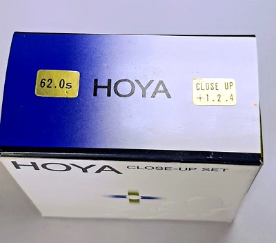 Hoya 62mm Close-Up Lens Set +1 +2 +4 Glass Lens Filter Japan 62 mm E62 E-62 New - Image 1 of 4