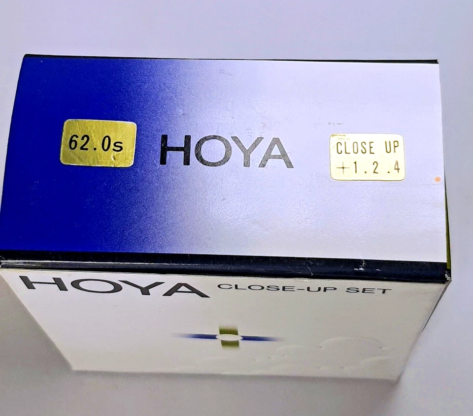 Hoya 62mm Close-Up Lens Set +1 +2 +4 Glass Lens Filter Japan 62 mm E62 E-62 New - Image 1 of 4
