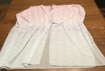 Bata Juicy Couture O/S manga corta top rosa púrpura desvanecido a azul Foto 1 de 3