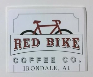 Red Bike Coffee Co Irondale Alabama Coffee Company Sticker Decal - Picture 1 of 1