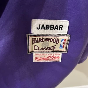 Mitchell &Ness HWC Lakers Abdul-Jabbar #33 Men’s Swing Jersey Sz XL Rare - Picture 1 of 17