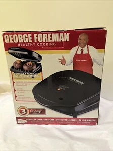 *Nuevo* Parrilla para servir George Foreman Champ GR10B 082846033732 - Imagen 1 de 6