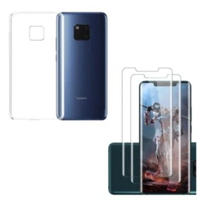 Coque TPU transparent pour HUAWEI MATE 20 PRO + 2 Verre trempé Anti Rayures - Zdjęcie 1 z 8