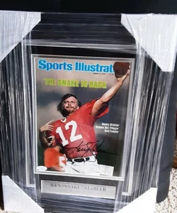 Ken Stabler Signed 1979 Sports Illustrated With New Custom Framing JSA COA - Picture 1 of 9