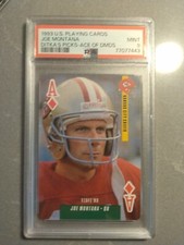 1993 u playing cards Joe Montana psa 9 49ers
