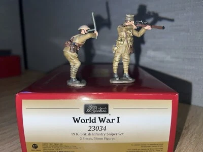 Juego de francotirador de infantería británica Gran Bretaña 23034 Primera Guerra Mundial 1916 #1 54 mm Foto 1 de 4