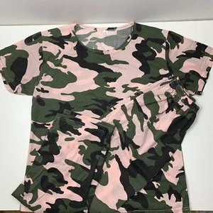 Camouflage T-shirt And Trousers Pyjama Set - Picture 1 of 3