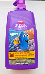 Aussie Kids Finding Dory Korallenriff Cupcake 3 in 1 Shampoo 29,2 Oz Große Größe - Bild 1 von 3