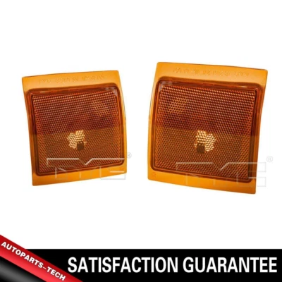 Se adapta a Chevrolet C2500 1994-1999 2000 2X Conjunto de luz marcadora lateral izquierda derecha TYC Foto 1 de 4