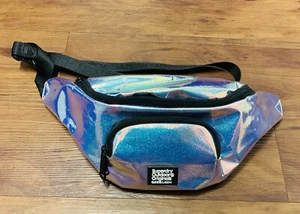 Rare SUPERDRY Holographic Galaxy Print Sport Bum Bag Waist Cross Body Fanny Pack - Picture 1 of 10