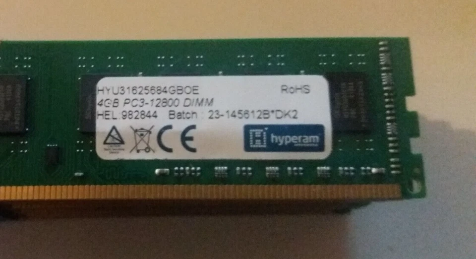 Job Lot of 19 x 4GB Hypertec (HYU31625684GBOE)  Desktop PC Memory RAM "Used" - Image 1 of 1