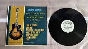Vintage Bobby Bond Sings Famous Hits Roger Miller & Other Country Songbook Vinyl - Picture 1 of 11