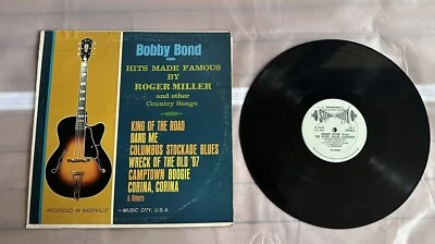 Vintage Bobby Bond Sings Famous Hits Roger Miller & Other Country Songbook Vinyl - Image 1 of 4