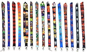 Marvel and DC Comic Hero Schlüsselbänder mit Clip - Ausweis-/Abzeichenhalter ~ BRANDNEU - Bild 1 von 35