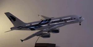 1/160 Pane Model Malaysia Airlines A380 Aircraft Airplane Toy Display Collection - Picture 1 of 8