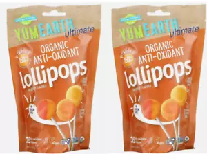 2 - Ultimate, Organic Anti-Oxidant Lollipops, Mango, Orange, Lemon, 15 ct each - Picture 1 of 1