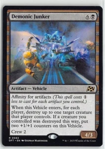 Magic the Gathering - Aetherdrift Demonic Junker Rare #83 - Picture 1 of 2