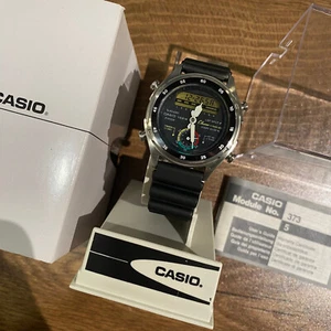 Casio Chronograph AW-600 Ana-Digi Rare Vintage Digital Watch NOS - Picture 1 of 14