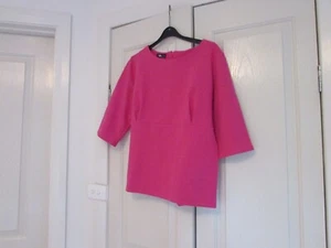 Ladies Top Size XL Desgn MOE 3/4 Sleeves Pink Cotton/Elastaine - Picture 1 of 12