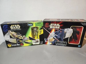 Star Wars Episode 1 Fahrzeuge Sith Speeder & Darth Maul und Speeder Bike - Bild 1 von 5
