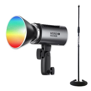 Neewer MS150C Dauerlicht RGB Foto- Videolicht mit keepdrum MS096 Stativ - Picture 1 of 9