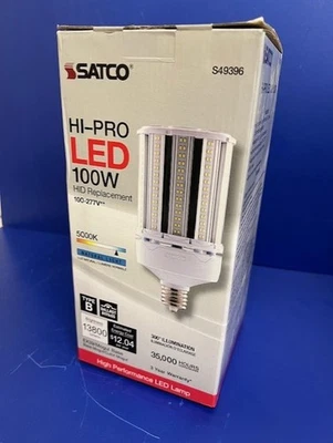 Satco S49396 Hi-Pro LED 100W/5000K  100-277V 35,000 Hours 13,800 Lumens New! - Image 1 of 3