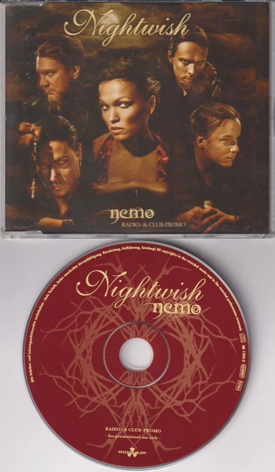 Nightwish – Nemo (Radio- & Club-Promo) - 2 Track Single CD 2004 Nuclear Blast - Bild 1 von 1