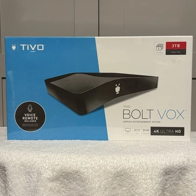 TiVo Bolt Vox 3TB 4K DVR & Streaming Media Player TCD849300V New Sealed Ultra HD - Image 1 of 4