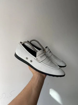 gucci loafers men size 41 white shoes - Image 1 of 4