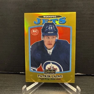 2016-17 O-Pee-Chee Platinum Patrik Laine Retro Gold Rainbow /149 Rookie Habs - Picture 1 of 2