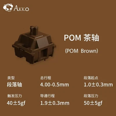 AKKO CS POM Switch Silver Pink Brown Linear Tactile 3Pin Factory Lubed Gaming - Image 1 of 4