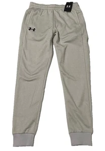 Under Armour Fleece Boys Joggers Pants Size YL Gray Drawstring Waist - Picture 1 of 11