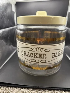Vintage Pyrex The Cracker Fass Glas Kanister Vorratsbehälter 60er 70er MCM - Bild 1 von 6