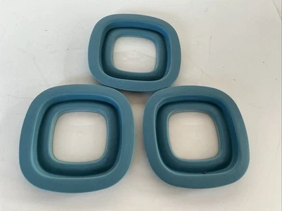 "Lote 3 tapas de repuesto de contenedor de almacenamiento Rubbermaid ventana azul 5""" Foto 1 de 2