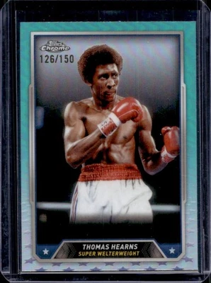 2024 Topps Chrome Thomas Hearns Aqua Refractor #126/150 - Image 1 of 2