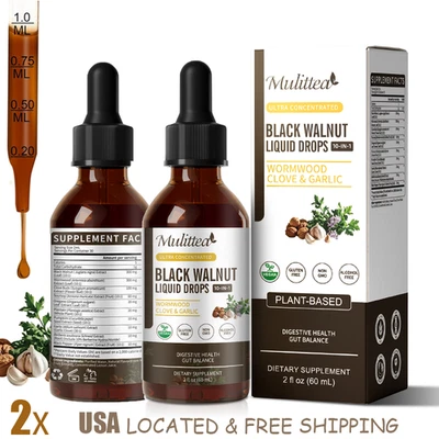 Limpieza de parásitos Desintoxicación Limpieza de gusanos y parásitos, nogal negro, ajenjo Foto 1 de 4