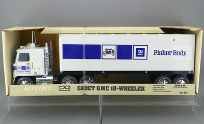 Vintage 1984 Nylint No.910 Pressed Steel 21" GM Fisher Body Tractor Trailer RARE - Image 1 of 4
