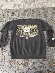 Sudadera Pittsburgh Steelers 1996 DE COLECCIÓN Starter Hecha en EE. UU. Talla XL - Imagen 1 de 9