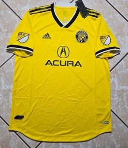 NWT Adidas Authentic Columbus Crew 2019/20 MLS Home Soccer Jersey Mens Large - Picture 1 of 16