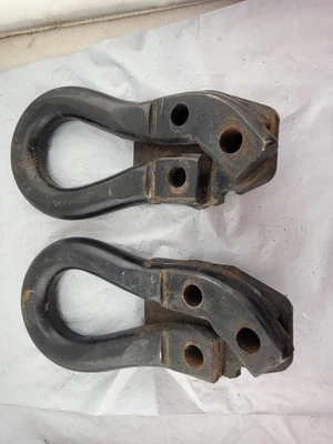 Juego de ganchos de remolque delanteros Ford F250 F350 Super Duty Excursion 1999-2004 OEM #3 ÓXIDO Foto 1 de 4