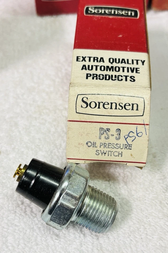 Interruptor de presión de aceite Sorenson PS-3 1962 Dodge Dart Plymouth Dart Lancer Valiant Foto 1 de 1